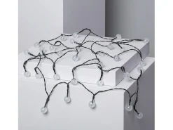 Guirnalda Solar Exterior 30 Bolas LED 5m 3000K Blanco Cálido