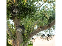 Guirnalda Solar Exterior LED de Bombillas Kodos 6.5m 3000K Blanco Cálido