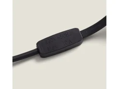 Guirnaldas para Exterior IP44 Cable Eléctrico Plano con Portalámparas E27 a Medida Negro 15 m