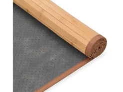 Hanneke Alfombra de bambú marrón 80x300 cm