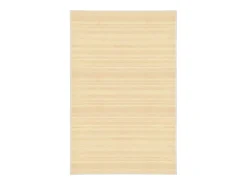 Hanneke Alfombra de bambú color natural 100x160 cm