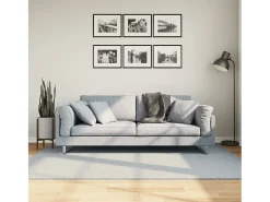 Hester Alfombra de pelo corto suave lavable HUARTE azul 140x200 cm