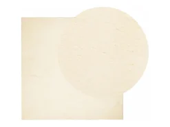 Hester Alfombra de pelo corto suave lavable HUARTE crema 200x200 cm
