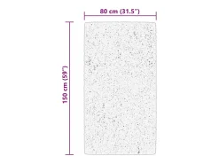 Hester Alfombra de pelo corto suave lavable HUARTE beige 80x150 cm
