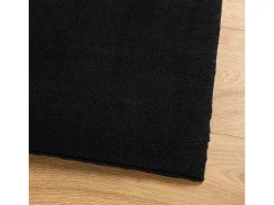 Hester Alfombra de pelo corto suave lavable HUARTE negro 120x120 cm