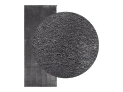 Hester Alfombra de pelo corto suave lavable HUARTE antracita 80x200 cm