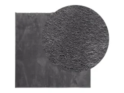 Hester Alfombra de pelo corto suave lavable HUARTE antracita 200x200cm
