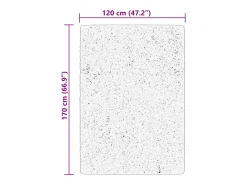 Hester Alfombra de pelo corto suave lavable HUARTE beige 120x170 cm