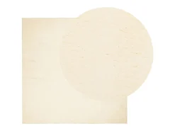 Hester Alfombra de pelo corto suave lavable HUARTE crema 120x120 cm
