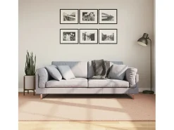 Hester Alfombra de pelo corto suave lavable HUARTE rosado 160x230 cm