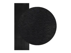 Hester Alfombra de pelo corto suave lavable HUARTE negro 80x250 cm