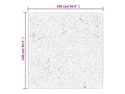 Hester Alfombra de pelo corto suave lavable HUARTE arena 240x240 cm