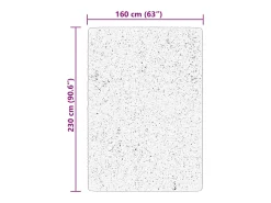 Hester Alfombra de pelo corto suave lavable HUARTE crema 160x230 cm