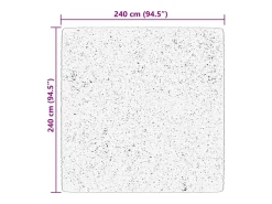 Hester Alfombra de pelo corto suave lavable HUARTE crema 240x240 cm