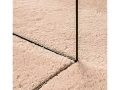 Hester Alfombra de pelo corto suave lavable HUARTE rosado 100x200 cm