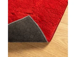 Hester Alfombra de pelo corto suave lavable HUARTE rojo 160x160 cm