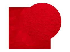 Hester Alfombra de pelo corto suave lavable HUARTE rojo 160x160 cm