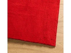 Hester Alfombra de pelo corto suave lavable HUARTE rojo 160x160 cm