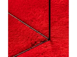 Hester Alfombra de pelo corto suave lavable HUARTE rojo 160x160 cm
