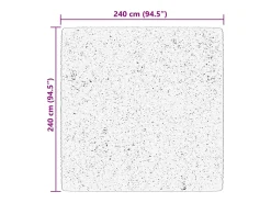 Hester Alfombra de pelo corto suave lavable HUARTE beige 240x240 cm