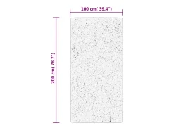 Hester Alfombra de pelo corto suave lavable HUARTE antracita 100x200cm