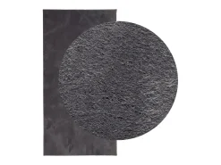 Hester Alfombra de pelo corto suave lavable HUARTE antracita 100x200cm