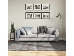 Hester Alfombra de pelo corto suave lavable HUARTE antracita 160x230cm