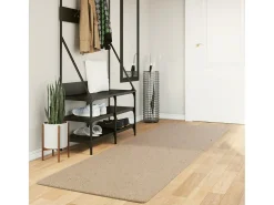Hester Alfombra de pelo corto suave lavable HUARTE arena 80x250 cm
