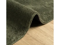 Hester Alfombra pelo corto suave lavable HUARTE verde bosque 80x150 cm
