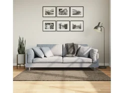 High Point Alfombra pelo largo aspecto brillante ISTAN gris 120x170 cm