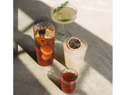 Highball - Juego de 4 copas para cóctel y vino aromático de 41 cl, cristal, diseño elegante - Zafferano, fabricado en Italia