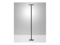Ideal - Lámpara de pie LED negra orientable de metal H.180 cm Fabas Luce - Luz LED integrada de 35W CCT (3000K 4000K 5000K 6000K)