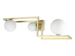 Ideal Lux ANGOLO Plafón Globo 3 luces Latón
