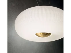 Ideal Lux Arizona - Lámpara colgante de techo redonda 5 luces blanco