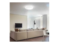 Ideal Lux ATRIUM Plafón LED integrado de cristal estampado blanco 3600Lm 3000K
