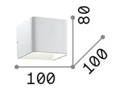 Ideal Lux Click - Aplique LED Pequeño Blanco