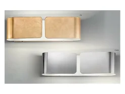 Ideal Lux Clip - Aplique de pared pequeño para interiores con 2 luces Plata, G9