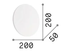 Ideal Lux Cover - Aplique LED 1 luz Negro