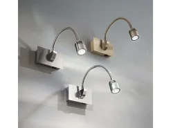Ideal Lux Dynamo - Lámpara de lectura de luz de pared ajustable interior LED 1 luz Cromado
