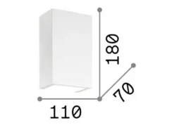 Ideal Lux Flash - 1 luz de pared, blanco