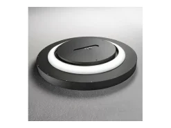 Ideal Lux FLY Foco LED Semi Empotrado Integrado 35cm Negro, 4000K, IP40