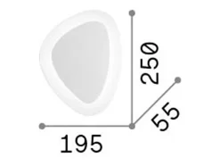 Ideal Lux Gingle - Aplique LED Integrado Blanco