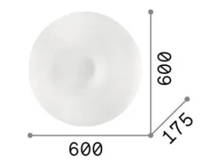 Ideal Lux Glory - 5 luces de empotrar grande de interior blanco, E27