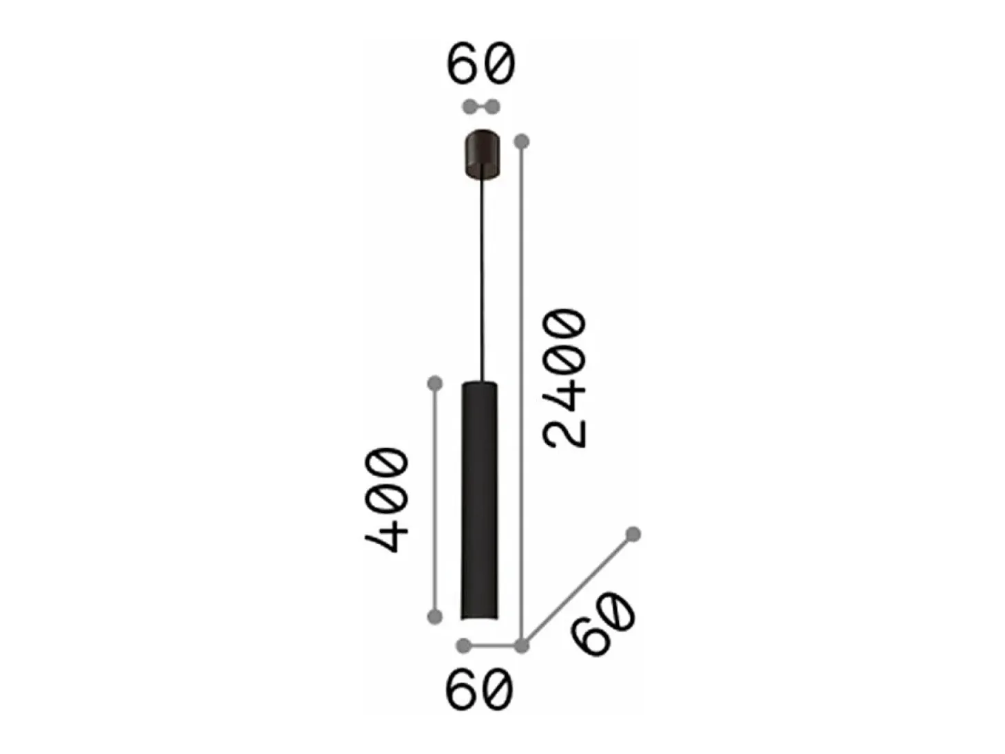 Ideal Lux Look - 1 pantalla de cromo colgante de techo ligero
