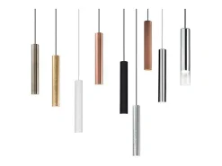 Ideal Lux Look - Lámpara colgante de techo delgada con 1 luz Blanca, GU10