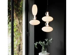 Ideal Lux LUMIERE Plafón LED Integrado Slim Colgante Negro 3350Lm 3000K