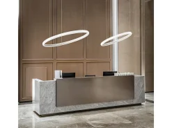 Ideal Lux MIRACLE 60cm Zintegrowana lampa sufitowa LED z wiszącą diodą LED, biała, 3000K