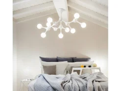 Ideal Lux Nodino - 9 Light Medium Plafón de techo con varios brazos Blanco, G9
