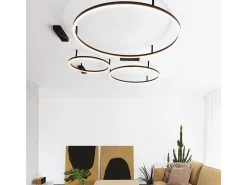 Ideal Lux ORACLE Aro Led Integrado Semi Empotrado Negro 70cm 3000K