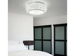 Ideal Lux Pasha' - Plafón de techo de 6 luces Cromado, Cristal, E14
